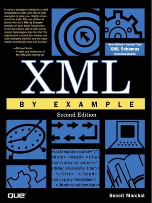 cover image of XML by Example, Second Edition